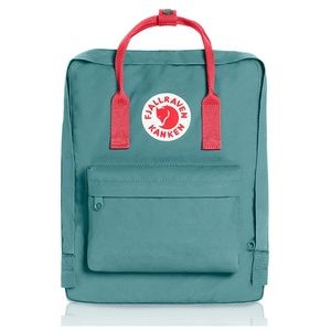 Fjallraven kanken backpack frost green / pink
